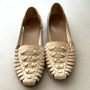 Nisolo Huarache Anthropologist Women's Bone Leather Sandal Sz 5